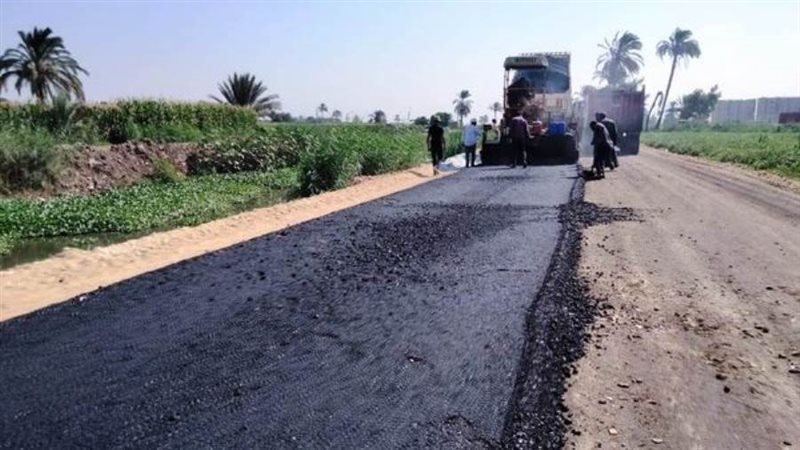 رصف الطرق ببنى سويف