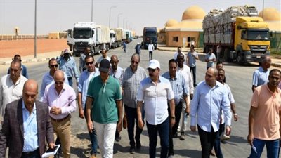 مستشار الرئيس ومحافظ أسوان يتفقدان منفذ أرقين الحدودي لمتابعة تقديم الخدمات للقادمين من السودان
