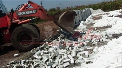 إزالة 9 حالات تعدٍ على أراضٍ زراعية وتحرير محاضر تموينية وتطوير موقف سيارات الحامول