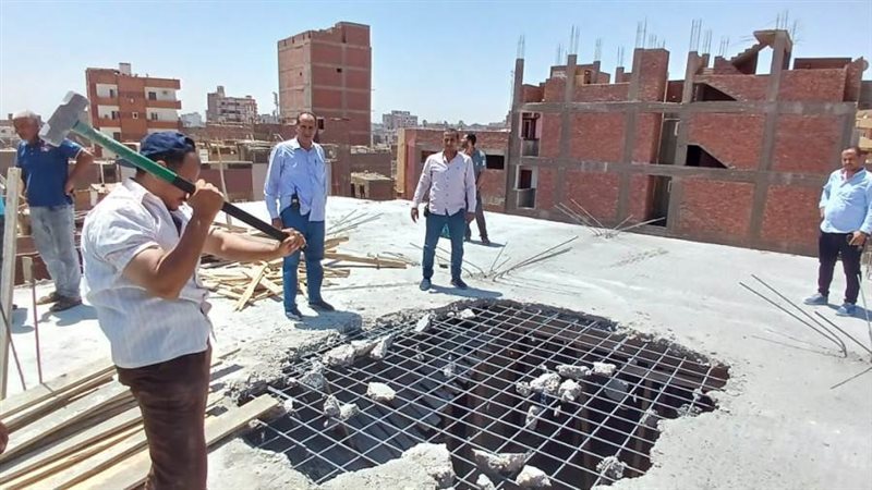 جانب من حملة الإزالة