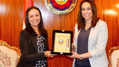 نائب محافظ البحيرة تستقبل رئيس المجلس القومي للمرأة بمجمع دمنهور الثقافي 