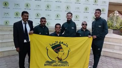 طلاب جامعة المنيا من متحدي الإعاقة يحصدون مراكز متقدمة بملتقى معهد إعداد القادة بحلوان