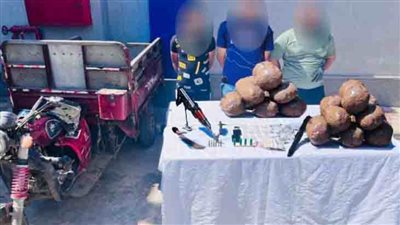 ضبط 3 عناصر إجرامية بدمياط بحوزتهم أسلحة نارية ومخدرات 