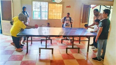 تدريب خاص لأطفال التوحد فى تنس الطاولة ضمن مبادرة 