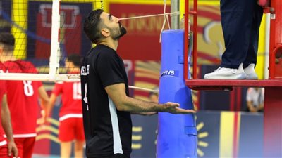 خسارة منتخب الطائرة أمام الجزائر فى بطولة إفريقيا باستاد القاهرة 