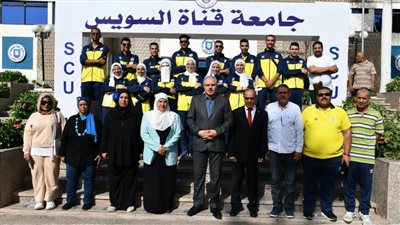 طلاب جامعة القناة يشاركون بفاعليات أسبوع شباب الجامعات في نسخته الـ13 بجامعة حلوان 