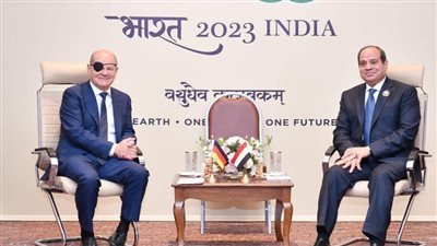 عاجل.. الرئيس السيسي يلتقي المستشار الألماني على هامش قمة مجموعة العشرين بالهند