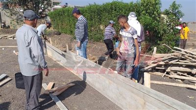 إزالة 4 حالات تعدٍ على الأراضي الزراعية بسيدي سالم وكفر الشيخ