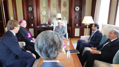 شيخ الأزهر خلال استقباله أسقف ألمانيا: وثيقة الأخوَّة الإنسانية تربة خصبة للأعمال الفنية الهادفة