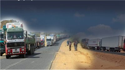 عاجل.. 7 إجراءات لحل أزمة تكدس الشاحنات على الحدود السودانية