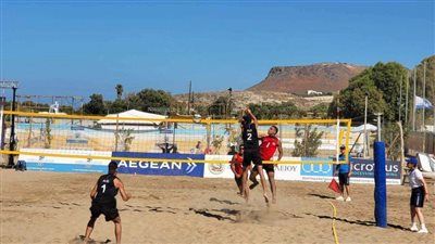 منتخب الطائرة الشاطئية يفوز على الجزائر ويتأهل لدور المجموعات بألعاب البحر المتوسط هيراكليون 2023