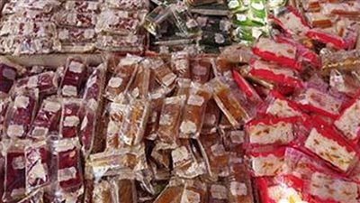 ضبط 8700 قطعة حلوى المولد مجهولة المصدر قبل ترويجها بالقاهرة