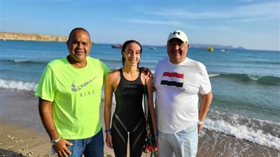 جميلة علي تحقق ذهبية 4 كيلو سباحة مونو بدورة ألعاب البحر المتوسط الشاطئية هيراكليون