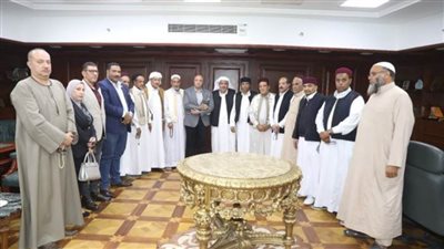 وفد من مطروح لتلقي واجب العزاء في شهداء بني سويف في ليبيا