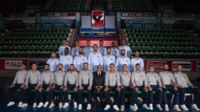 جلسة تصوير رسمية للاعبي سلة رجال الأهلي استعدادًا للمشاركة بمونديال الأندية 