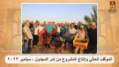 محافظ الوادي الجديد يتفقد مزرعة الـ ٢.٥ مليون نخلة