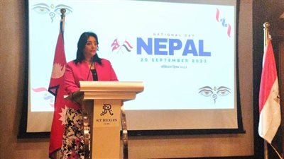 غادة شلبي تشارك في الاحتفال بالعيد القومي لدولة نيبال