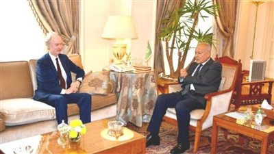 أبوالغيط يبحث مع المبعوث الأممي إلى سوريا مستجدات الأزمة السورية