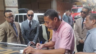 النيابة الإدارية تعاين عقار الخانكة المنهار 