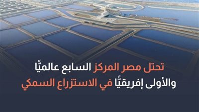 عاجل.. مصر تحتل المركز الأول إفريقيًا والسابع عالميًّا في الاستزراع السمكي  