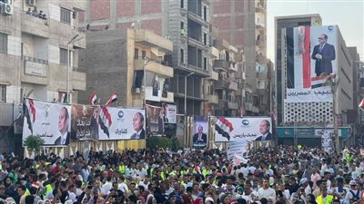 آلاف المصريين فى مسيرات مستقبل وطن لمطالبة الرئيس السيسي بالترشح لفترة رئاسية جديدة