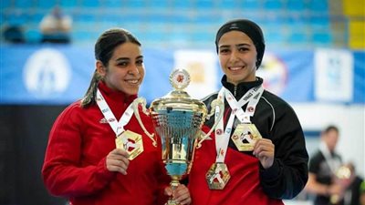 لاعبتا كاراتيه الزهور تحققان ذهبية وفضية في بطولة سيرياس ايه