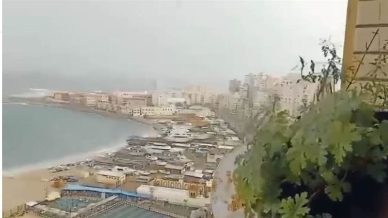 أمطار الأنفوشى بالأسكندرية