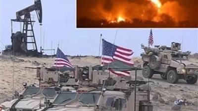 عاجل| أمريكا تسقط طائرة تركية..والجيش التركي يدمر حقول النفط الأمريكية في سوريا