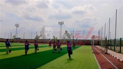 زراعة الأشجار ودهان البلدورات ضمن البرنامج البيئي التطوعي بمراكز شباب بلطيم