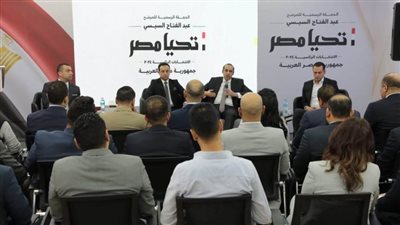 الحملة الرسمية للمرشح الرئاسي عبدالفتاح السيسي تستقبل تنسيقية شباب الأحزاب والسياسيين
