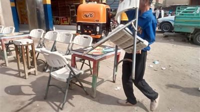 رفع 908 إشغال طريق ثابت ومتحرك في حملة مكبرة بالبحيرة