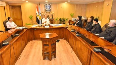 محافظ أسيوط يستقبل مطران الأقباط الكاثوليك 