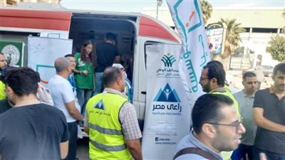 راعي مصر تشارك في الحملة الشعبية للتحالف الوطني للتبرع بالدم لإنقاذ حياة الأشقاء الفلسطينيين