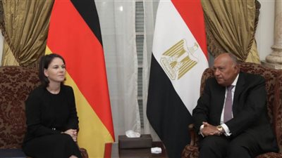 شكرى ونظيرته الألمانية يبحثان تطورات الوضع الإنساني والأمني المتدهور في قطاع غزة