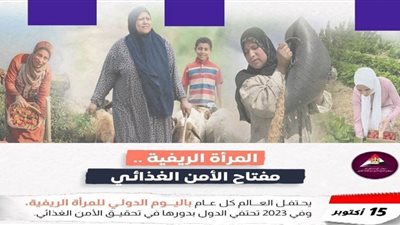 عاجل| بالانفوجراف.. المرأة الريفية.. مفتاح الأمن الغذائي