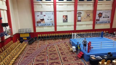 اللمسات الأخيرة للمركز الأولمبي قبل انطلاق البطولة العربية للشباب للملاكمة 