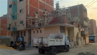 وقف تنفيذ لمحاولتي تعدٍّ بالبناء بدون ترخيص بحيِّ ثان مدينة الإسماعيلية