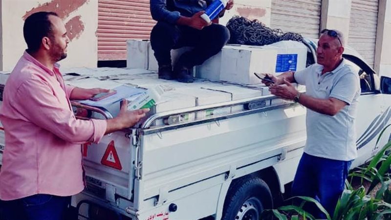 ضبط 1500 عبوة مبيدات