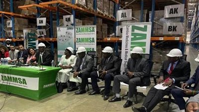  الدفعة الأولى من صفقة الدواء المصرية  تصل  زامبيا