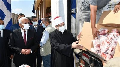 وزير الأوقاف ومحافظ السويس يشهدان استلام دفعة من لحوم صكوك الأضاحي بالمحافظة