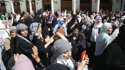 عاجل.. مواطنون يبدأون الاحتشاد أمام مسجد الحصري تضامنًا مع فلسطين 