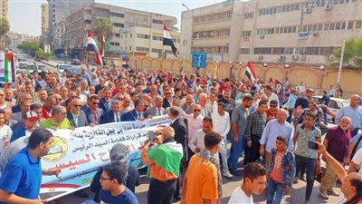 مسيرات حاشدة تفويَضًا للرئيس السيسي في مواجهة دعوات تهجير الغزاوية وتنديدًا بالعدوان الإسرائيلي