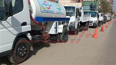 لمواجهة الأزمات.. ”مياه المنوفية“ تستعرض اصطفاف المعدات وجاهزيتها