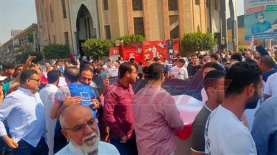 الكيانات الشبابية يشاركون المسيرة الحاشدة لدعم القضية الفلسطينية بكفر الشيخ