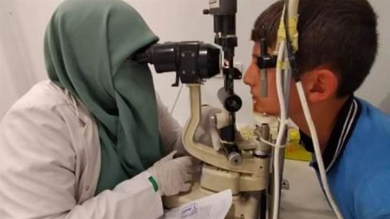 جانب من القافلة الطبية