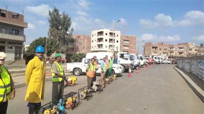 مياه المنوفية تستعد لموسم الأمطار والشتاء بتطهير 4493 بالوعة و124 معدة