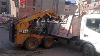 رفع 280 طن قمامة وتكثيف حملات إزالة الإشغالات بكفر الشيخ