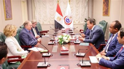 وزير الصحة يستقبل سفير الاتحاد الأوروبي لبحث التعاون بالملف الصحي