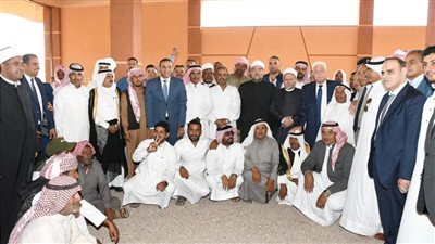 وزير الأوقاف لأهالي نويبع وشيوخ قبائل سيناء: أنتم أعمدة هذه الأرض وخط دفاعها الأول