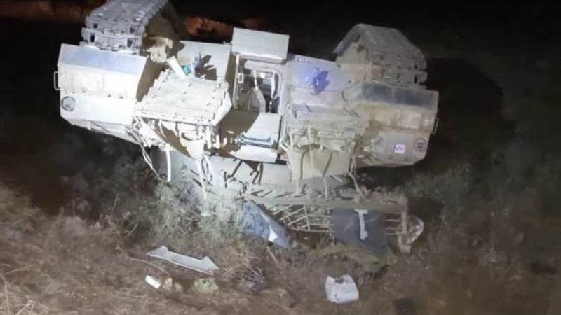 دبابة ميركافا مدمرة